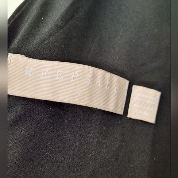 Keepsake the Label Dress Large Black White Polka Dot Ruffle Pleated S - Picture 6 of 9